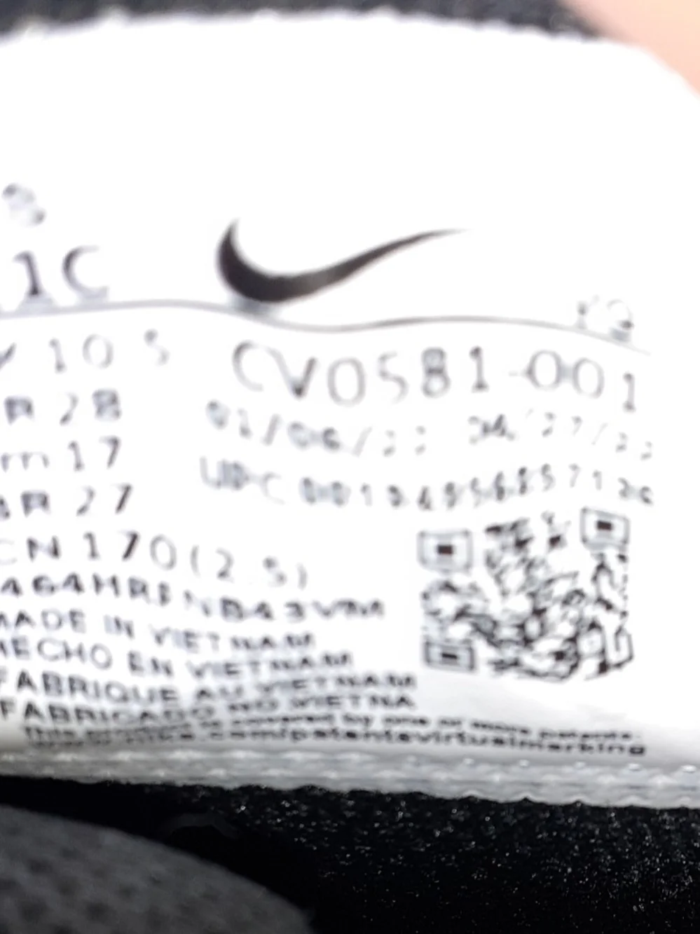 Nike Kids Black and White Alpha Baseball Cleats